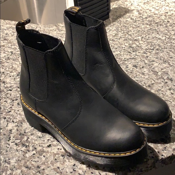Dr. Martens Shoes - Dr. Martens Rometty Black Healed Chelsea Boots